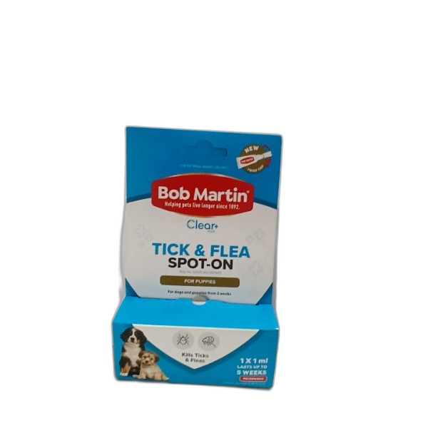 BOB-M CLEAR+ SPOT ON PUPPIES 1X1ML