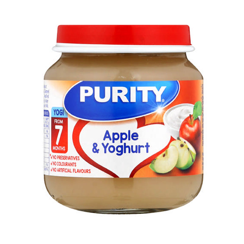 PURITY BABY FOODS  APPLE-YOGHURT 125ML