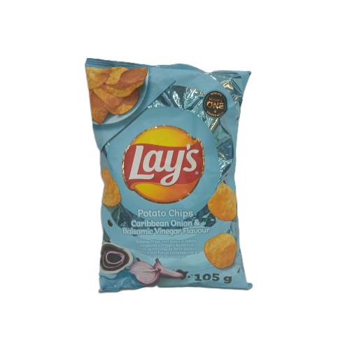 LAYS CHIPS CARRIBEAN ONION-BALSAMIC VINEGAR 105G