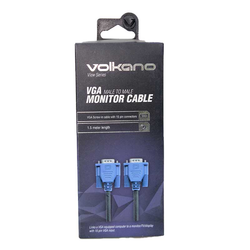 VO. VGA MONITOR CABLE 1.5M BLACK VK-20018-BK
