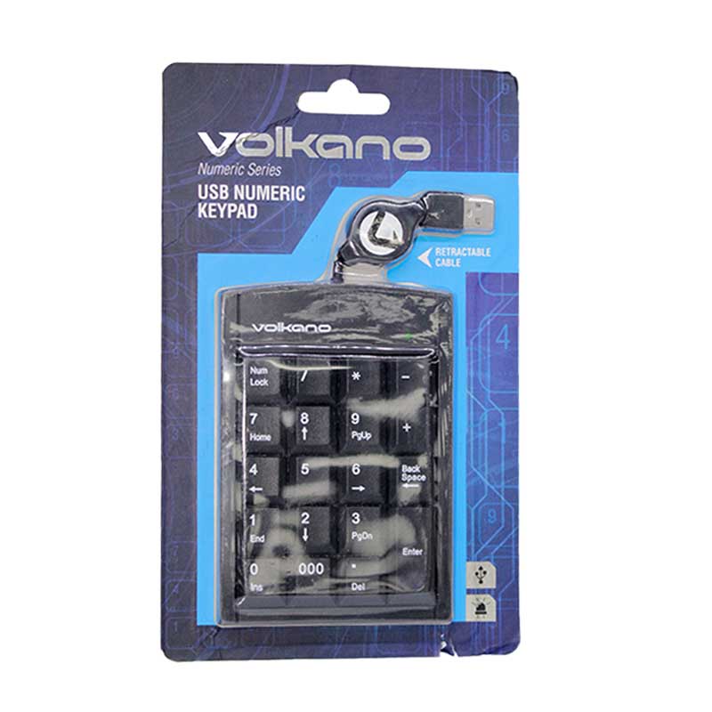 VO. NUMERIC KEYPAD USB BLACK VK-20021-BK