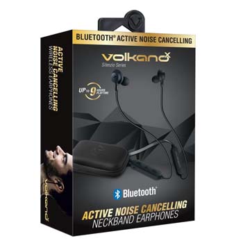 VO. EARPHONE NECKBAND BLACK VK-1113-BK