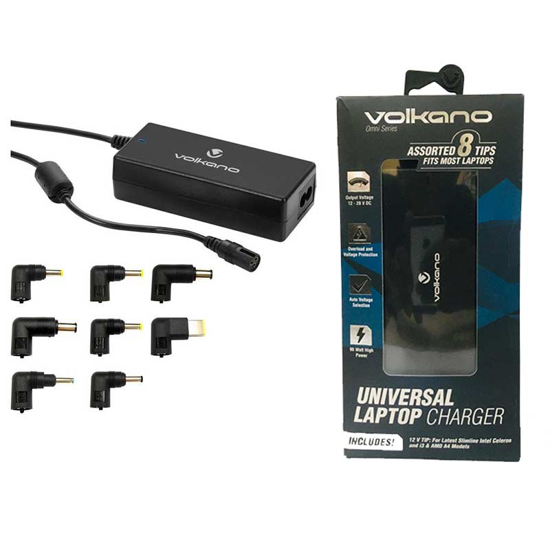LAPTOP CHARGER UNIVERSAL 90W VK-8023-BK