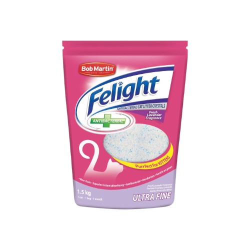 FELIGHT CAT LITTER ANTI-BACTERIAL CRYSTALS PINE 1.