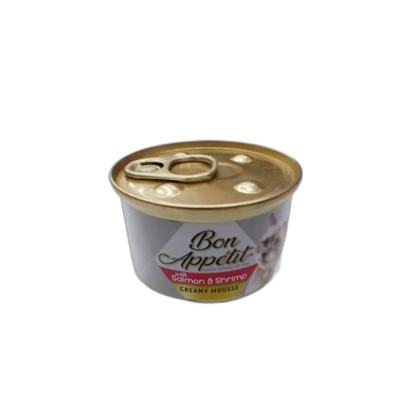 BON APPETIT CREAMY MOUSSE + SALMON AND SHRIMP 85Gm