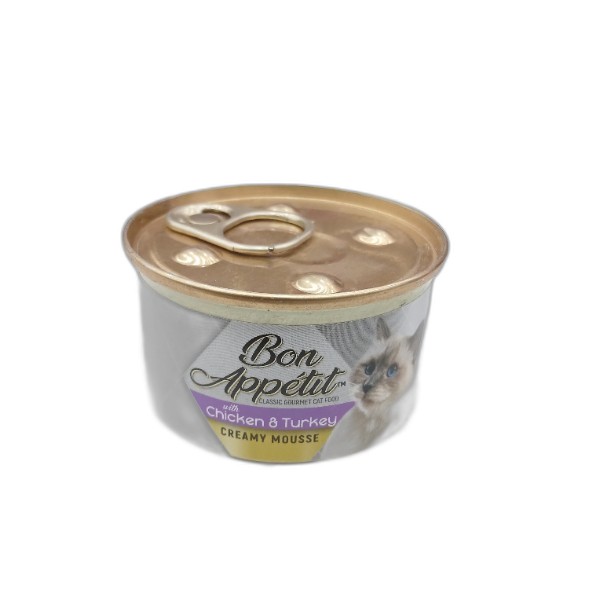 BON APPETIT CREAMY MOUSSE + CHICKEN  TURKEY 85Gms