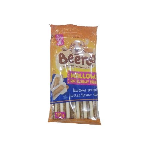 BEENO PEANUT BUTTER SWIRL MALLOWS 120G