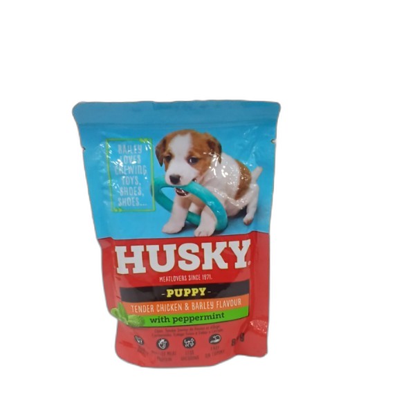 HUSKY PUPPY FOOD CHICKEN-BARLEY 85G