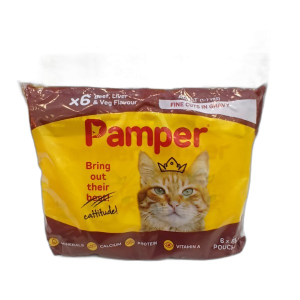 PAMPER GRAVY BEEF LIVER & VEG 510G