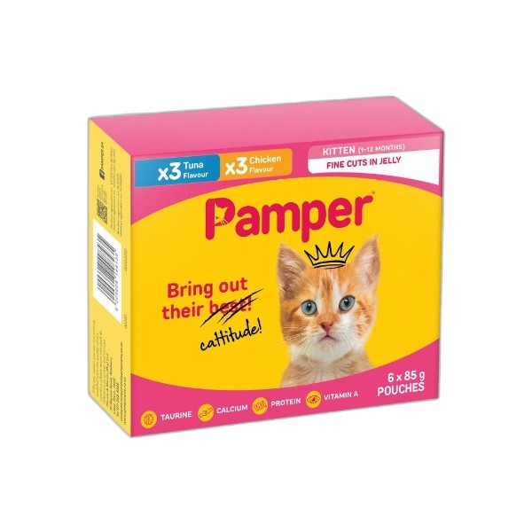TUNA-JELLY KITTEN 85G PAMPER