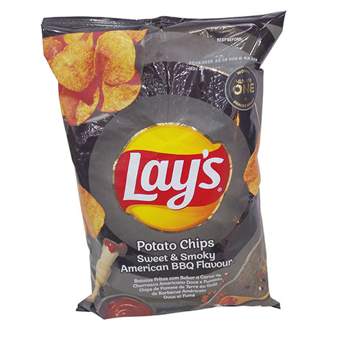 LAYS CHIPS SWEET-SMOKEY AMERICAN BBQ 105G