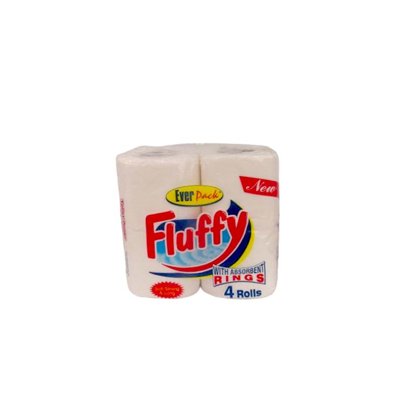 TOILET ROLL 4 ROLLS FLUFFY EVERPACK