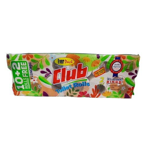 CLUB TOILET ROLL UNWRAPPED 12 PCS