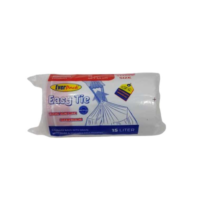 EVERPACK TRASH BAGS EASY TIE SS 15LTR 30PCS