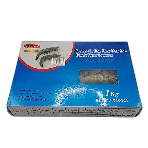 LELE BLACK TIGER PRAWNS 1620 1KG