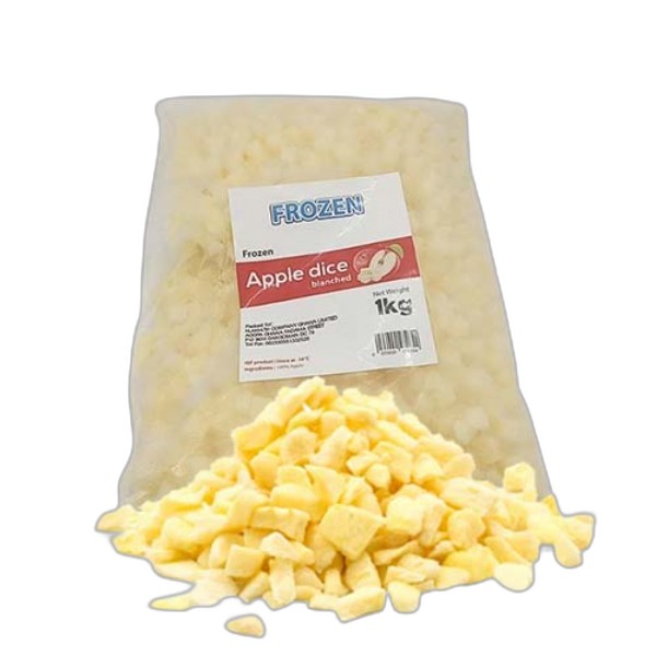 FROZEN BLANCHED DICED APPLE 1KG