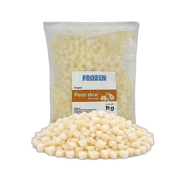 FROZEN BLANCHED DICED PEAR 1KG