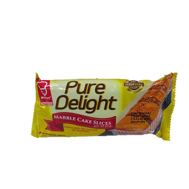 PURE DELIGHT MARBLE CAKE SLICES 40G