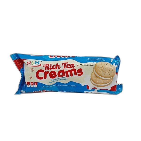 H&H RICH TEA CREAM VANILLA BISCUIT 36G