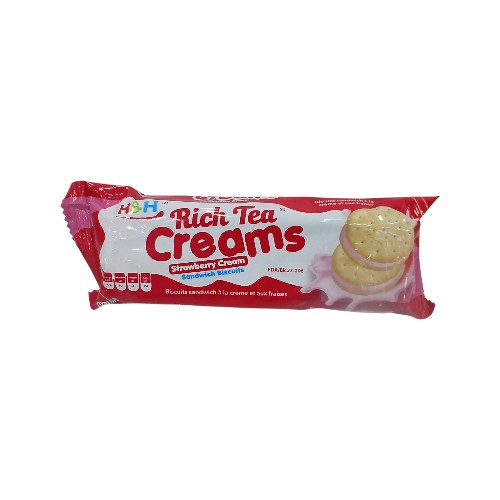 H&H RICH TEA CREAM SANDWICH BISCUITS 32G