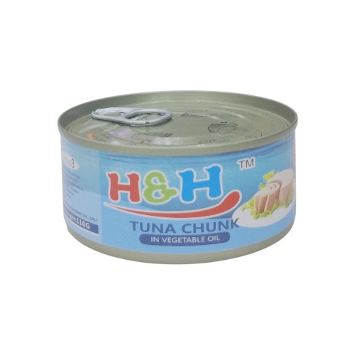H&H CANNED TUNA IN VEG OIL. 160G 160G