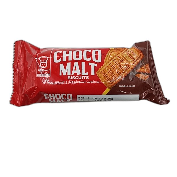 MCBERRY CHOCO MALT BISCUITS 30G