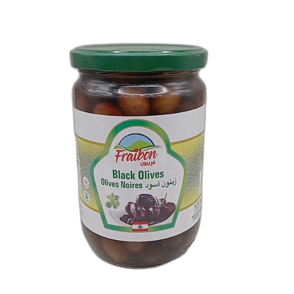 FRAIBON BLACK OLIVES 600GRM
