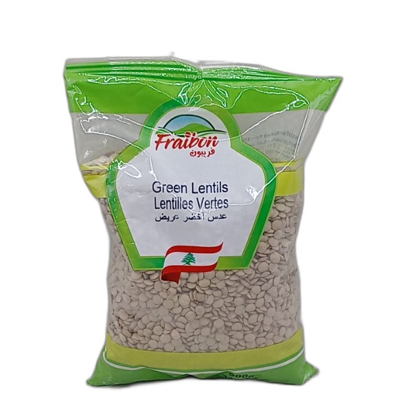 FRAIBON LARGE GREEN LENTILS 900GRM