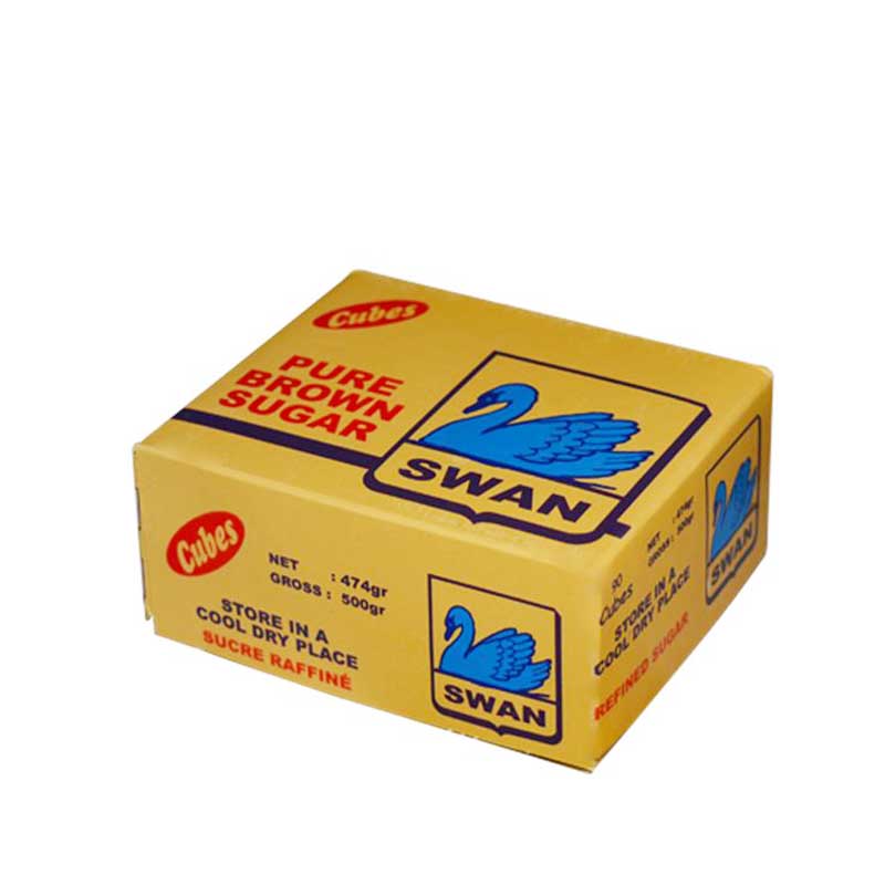 SUGAR CUBES PURE BROWN 500G SWAN