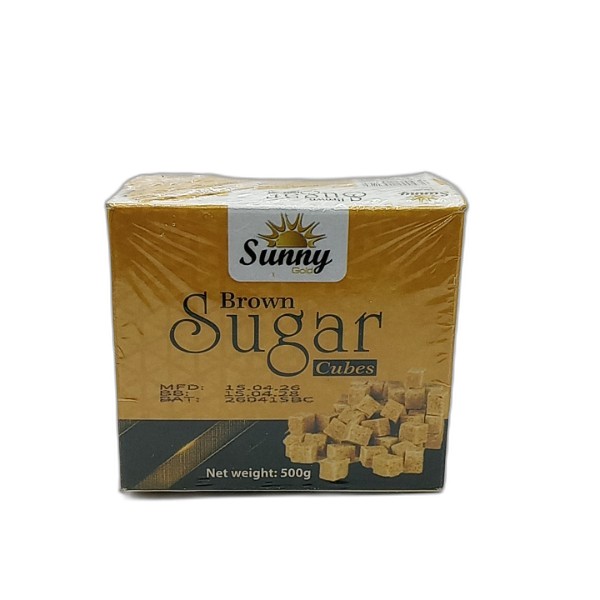 SUNNY GOLD BROWN SUGAR CUBES 500G