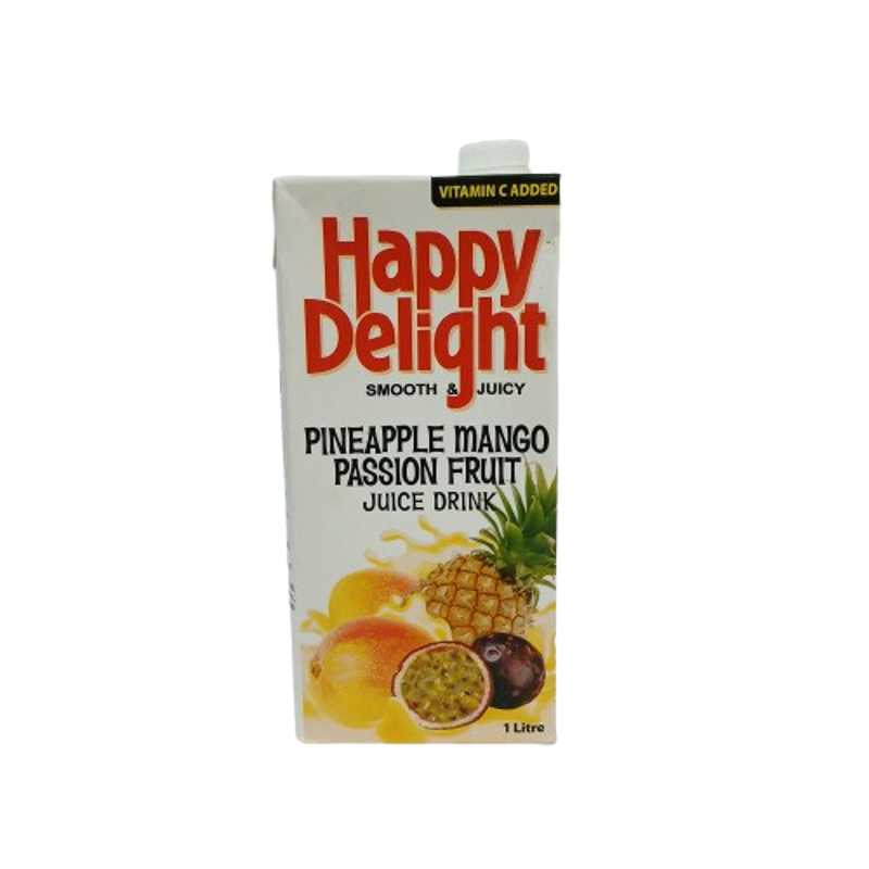 HAPPY DELIGHT PINEAPPLE MANGO PASSION JUICE 1L