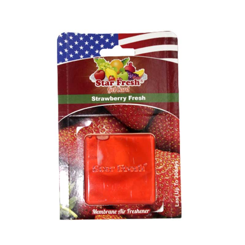 GEL CARD STRAWBERRY STAR FRESH