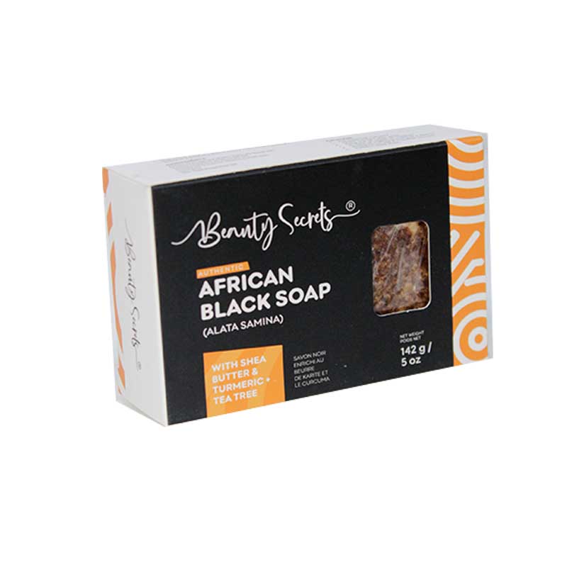 BLACK SOAP TURMERIC 142G BEAUTY SECRETS