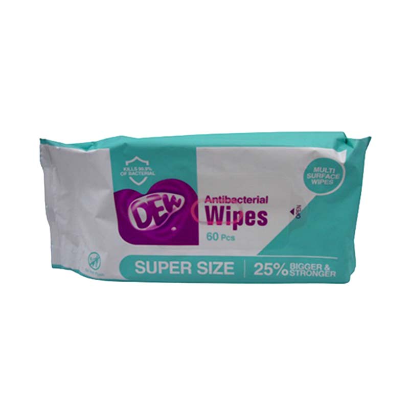 DEW DISINFECTANT WIPES 60PCS