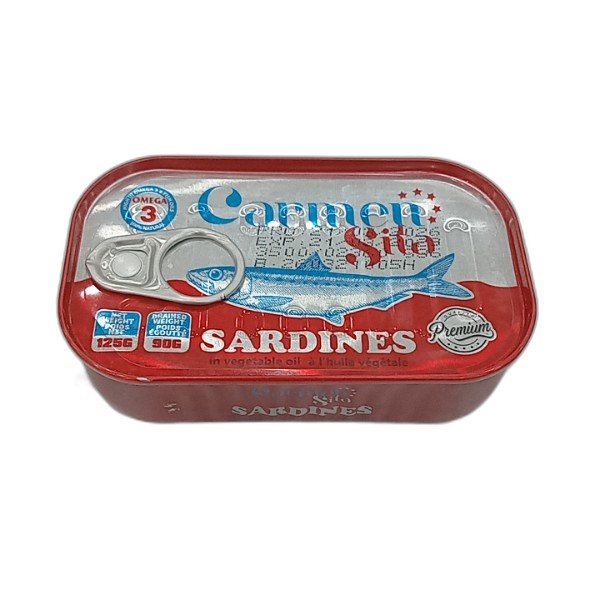 CARMENSITA SARDINES VEG OIL 125G