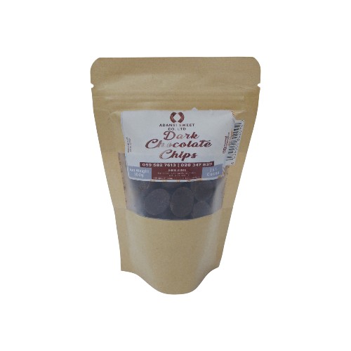 ADANSI DARK CHOCOLATE CHIPS 100G