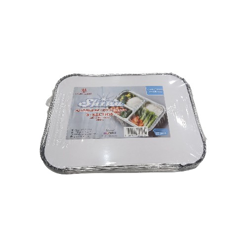 SHINE ALUMINIUM CONTAINER 3 SECTION