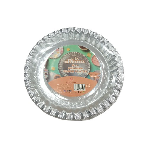 SHINE PREMIUM PAPER PLATES 8IN 25PC