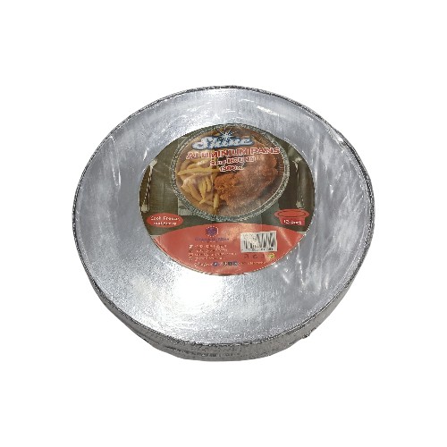 SHINE ALUMINIUM ROUND PANS 9IN 12PC