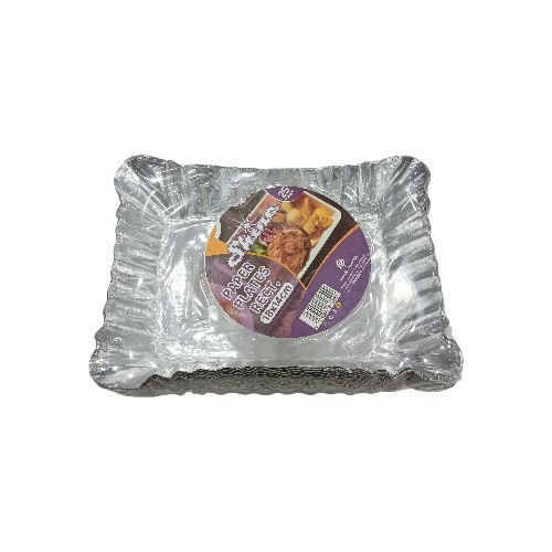 SHINE RECTANGULAR PAPER PLATES 18X14CM 25PC