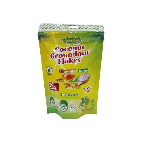 GOLD BITE COCONUT GROUNDNUT FLAKES 100G