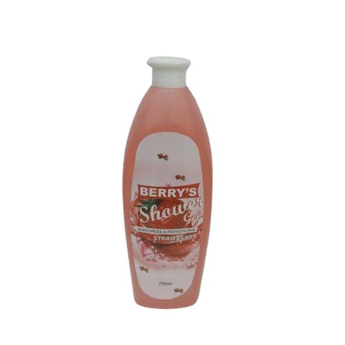 BERRYS STRAWBERRY SHOWER GEL 750ML