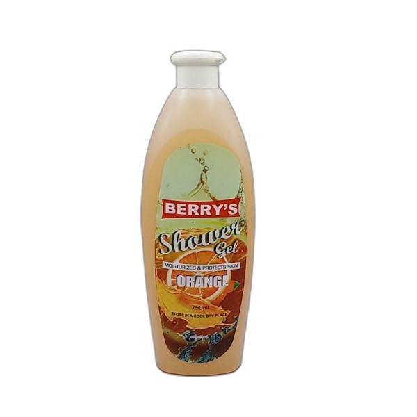 BERRYS ORANGE SHOWER GEL 750ML
