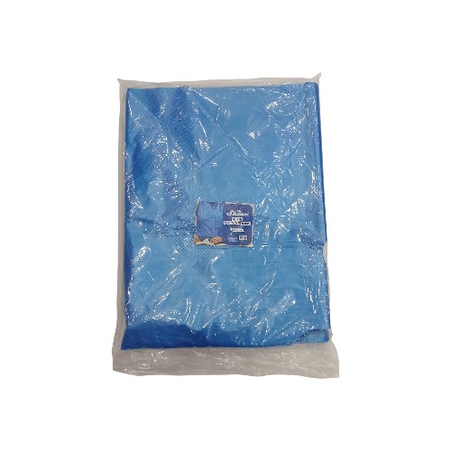 SHINE BLUE POLY APRONS 100PC