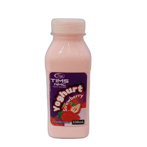 TIMS YOGHURT STRAWBERRY 330ML