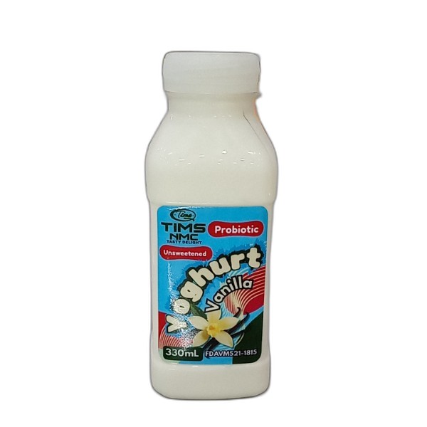 TIMS YOGHURT UNSWEETNED VANILLA 330ML