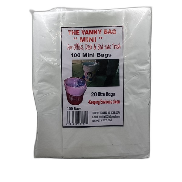 VANNY TRASH BAG MINI OFFICE 20L 100PCS