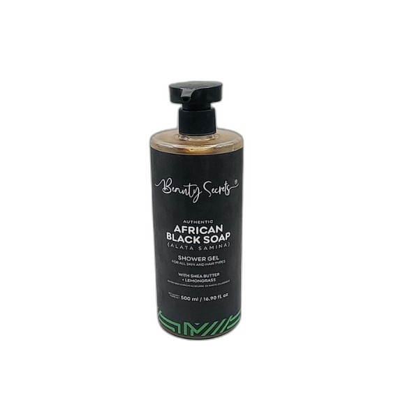 SHOWER GEL BLACK SOAP 500ML BEAUTY SECRETS