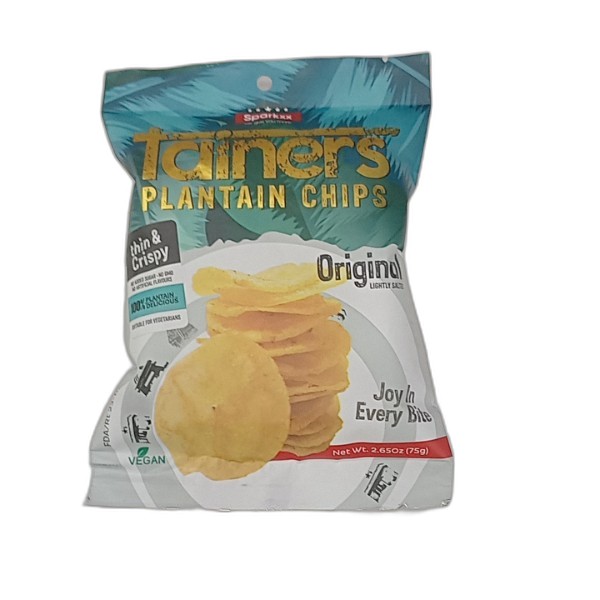 SPARKXX TAINERS PLANTAIN CHIPS ORIGINAL 75G