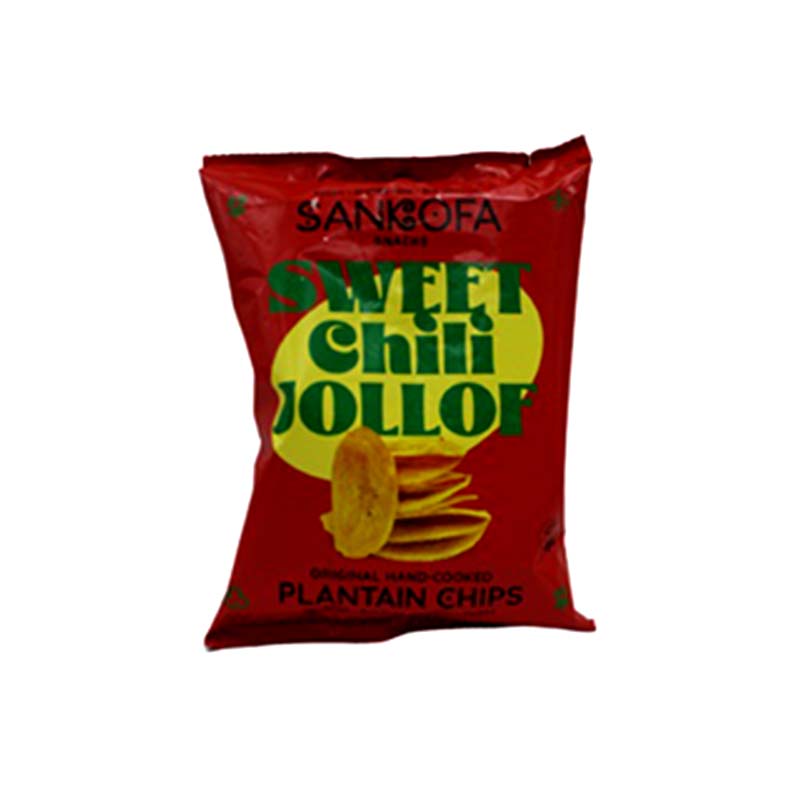 SANKOFA CHILI TOMATO GRAVY PLANTAIN CHIPS 50G